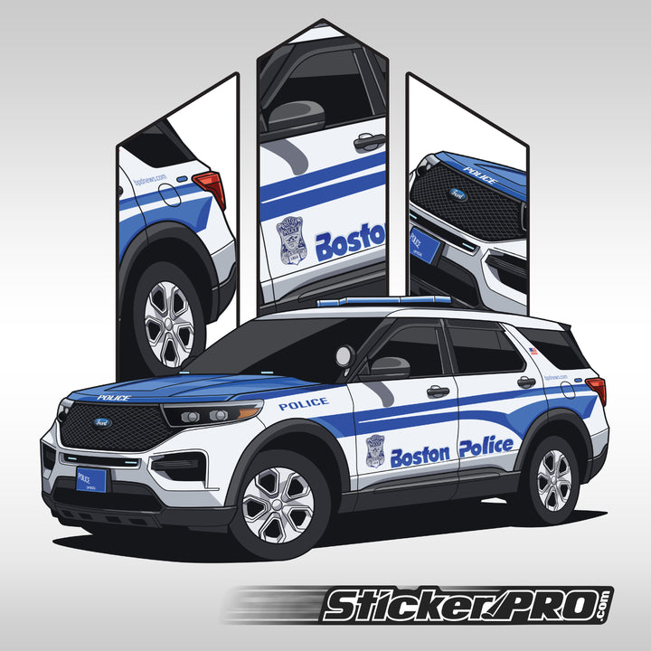 Boston Police Department Stickers- Explorer