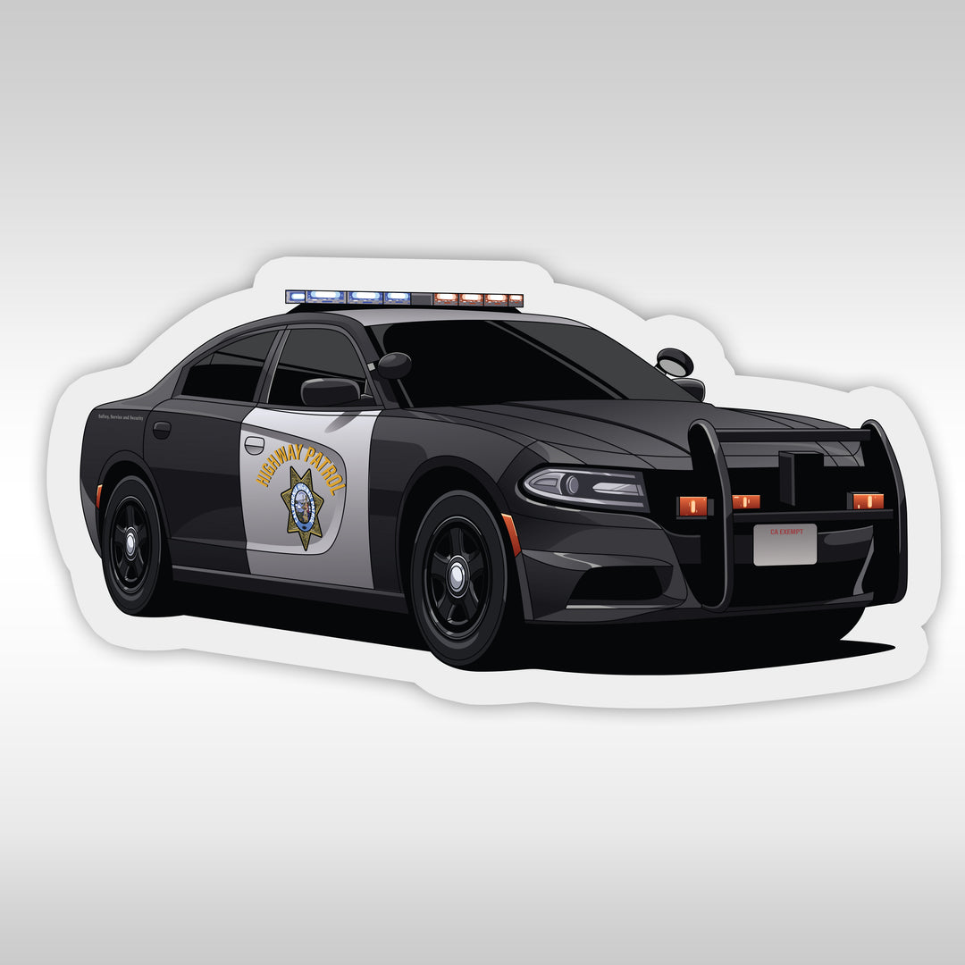 California Highway Patrol (CHP) Stickers - Charger - StickerPRO.com - Patrol Stickers