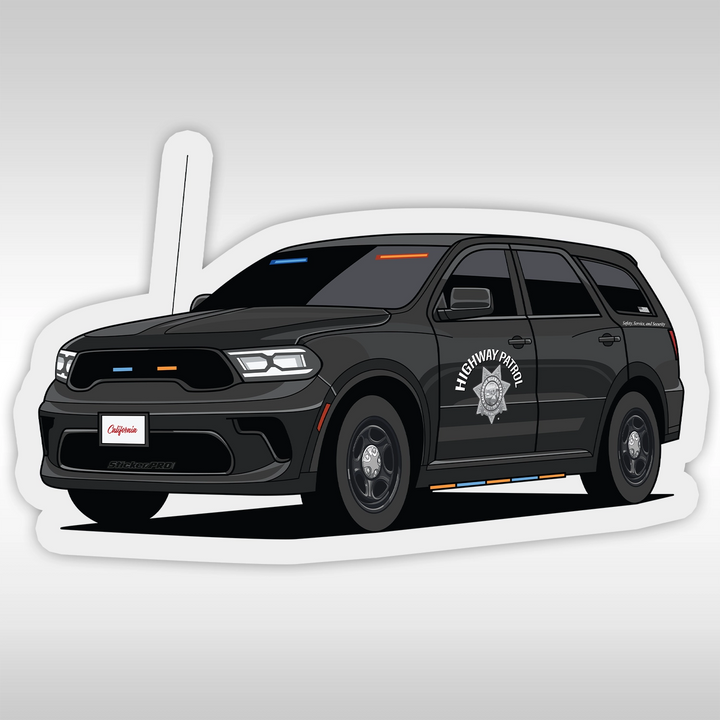 California Highway Patrol (CHP) Stickers -Durango Stealth Black