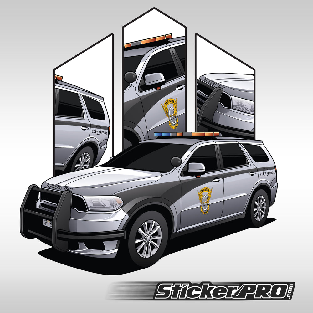 Colorado Sate Patrol Stickers - Durango - StickerPRO.com - Blacksheep Industries