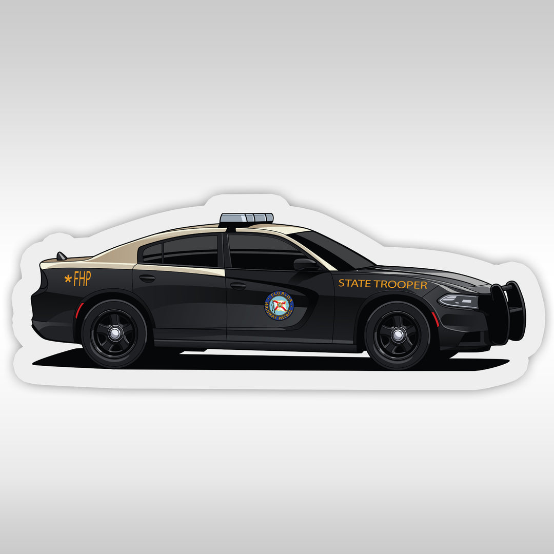 Florida Highway Patrol Stickers - Charger Stickers - StickerPRO.com - FHP Stickers