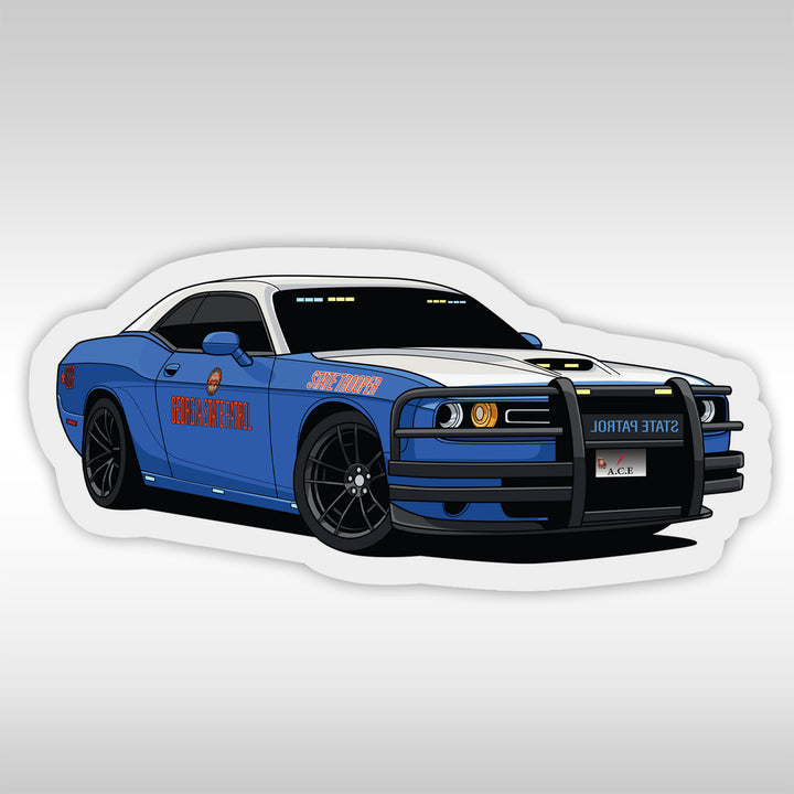 Georgia State Patrol Stickers (GSP) - Challenger