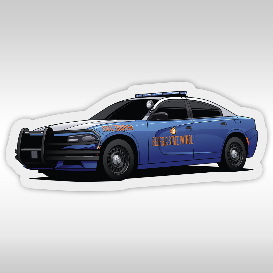 Georgia State Patrol Stickers - Charger Stickers - StickerPRO.com - Police Stickers