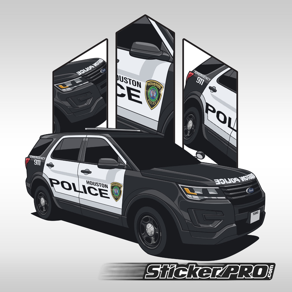 Houston Police Department Stickers - Explorer- StickerPRO.com - Blacksheep Industries