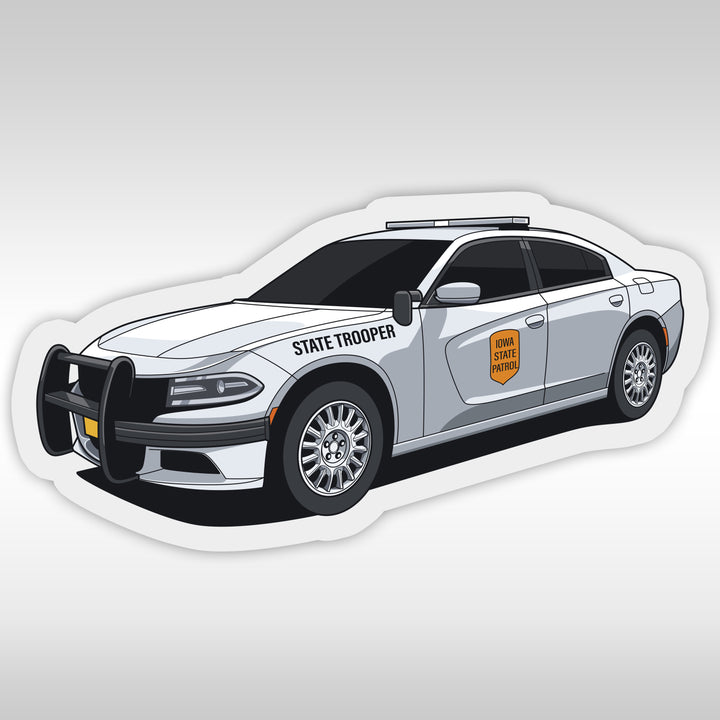 Iowa State Patrol Stickers- Charger