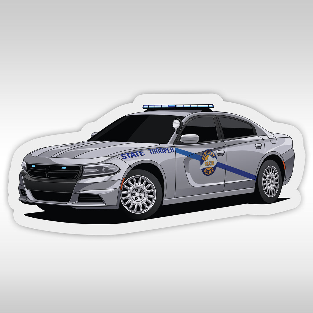 Kentucky State Police Stickers - Charger - StickerPRO.com - Patrol Stickers