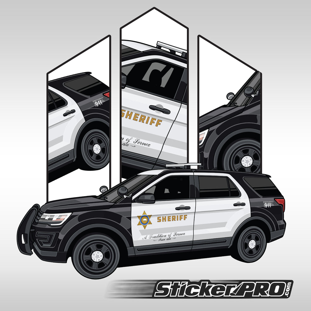 Utah Highway Patrol Stickers - Explorer - StickerPRO.com - Police Stickers 