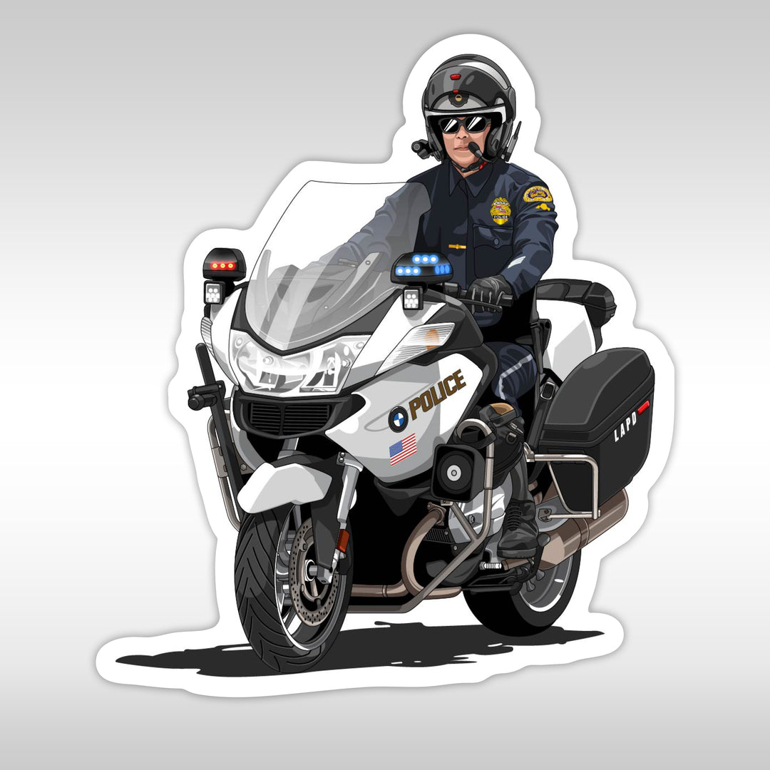 Los Angeles Police Department (LAPD)Stickers- Motor -StickerPRO.com