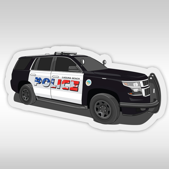 Laguna Beach Police Department Stickers- Tahoe- StickerPRO.com - Blacksheep Industries