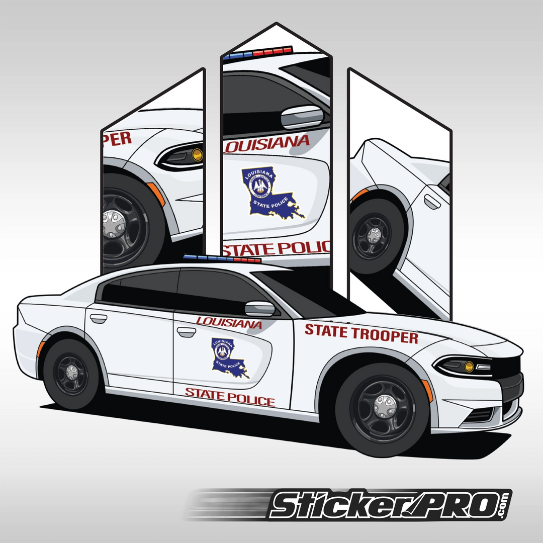 Louisiana State Police Stickers - Charger