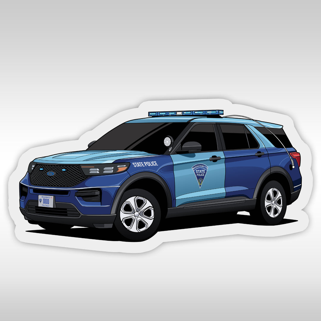 Massachusetts State Police Stickers - Explorer Stickers - StickerPRO.com