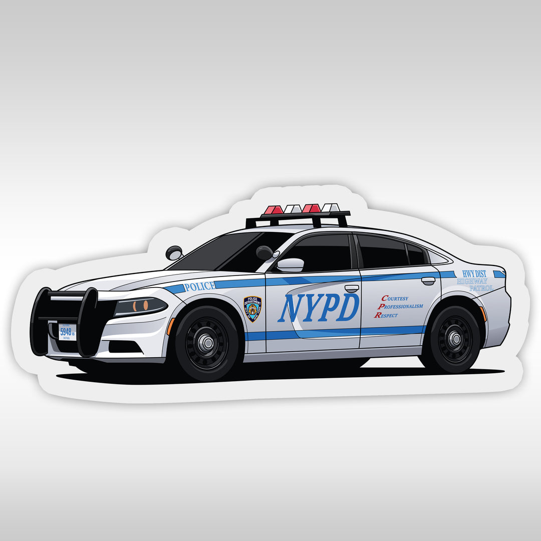 NYPD Stickers - Charger Stickers - StickerPRO.com - NYPD Stickers