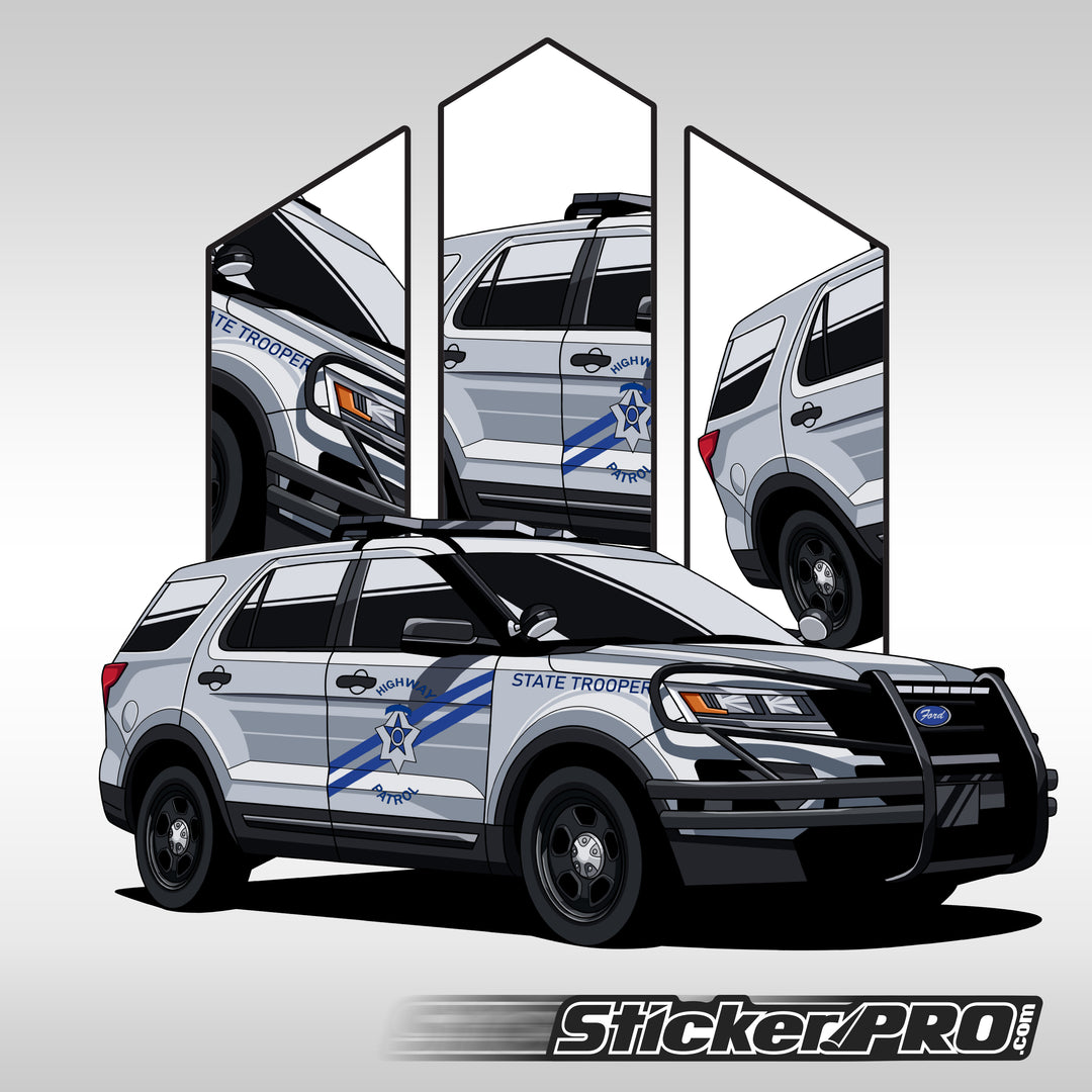 Nevada State Trooper Ford Explorer - Stickers