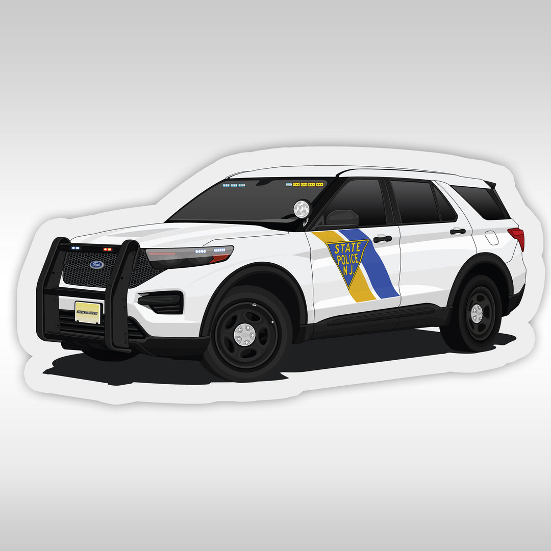 New Jersey State Police Stickers - Explorer - StickerPRO.com - Blacksheep Industries