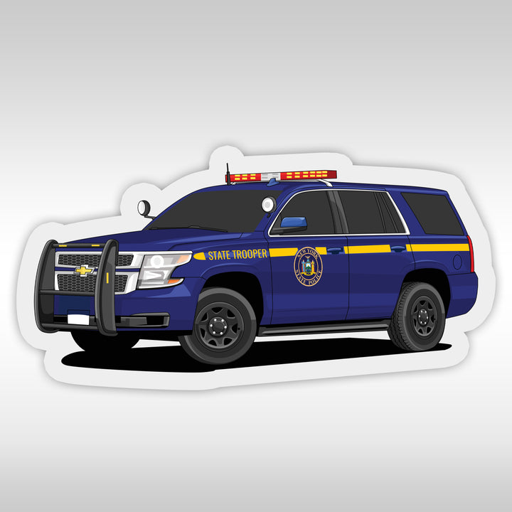 New York State Police Stickers - Tahoe Stickers - StickerPRO.com - NYPD Stickers