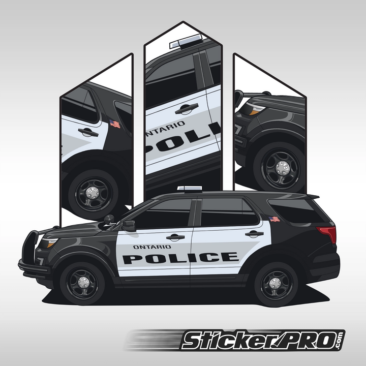 Ontario Police Department Stickers - Explorer