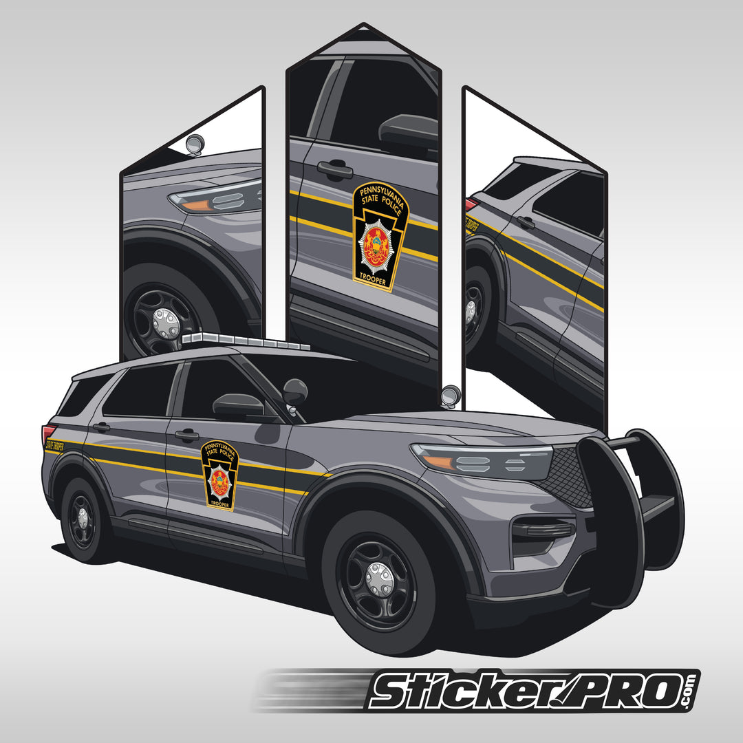 Pennsylvania State Police Stickers - Explorer- StickerPRO.com - Blacksheep Industries