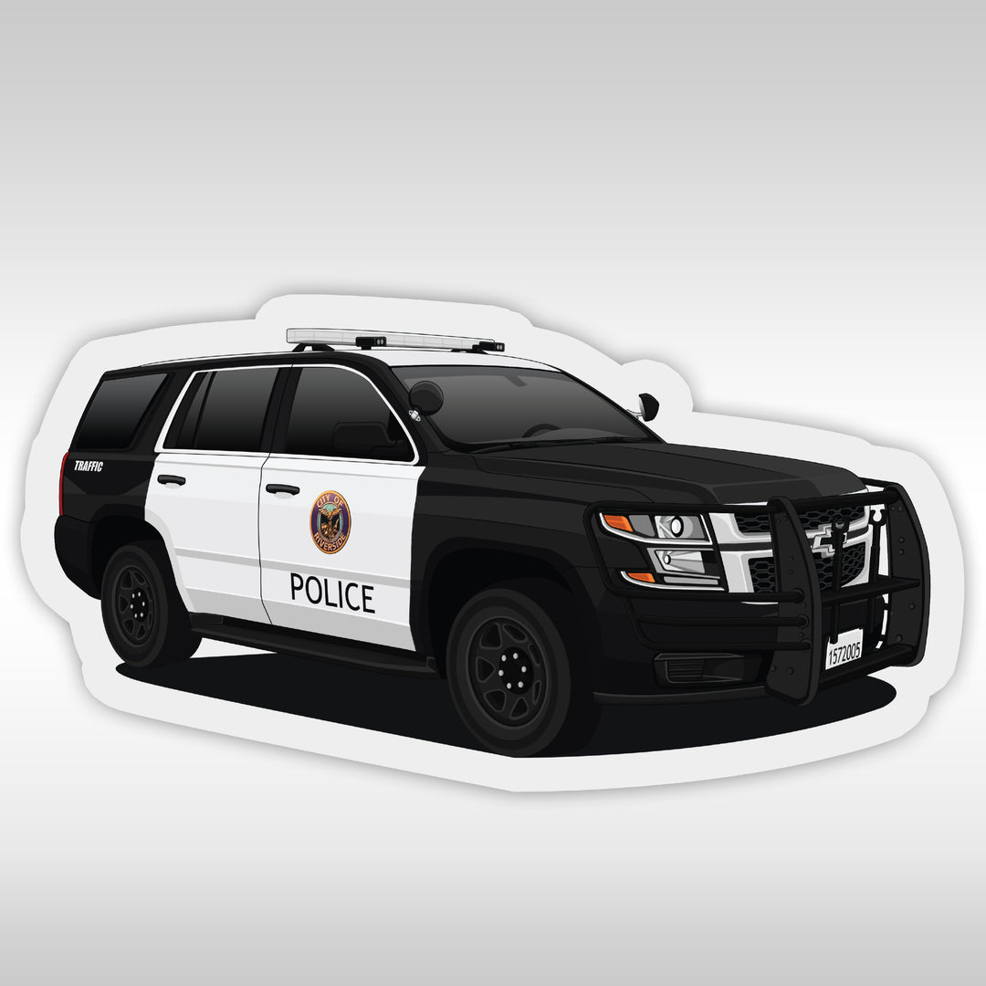 Riverside Police Department Stickers - Tahoe Stickers - StickerPRO.com 