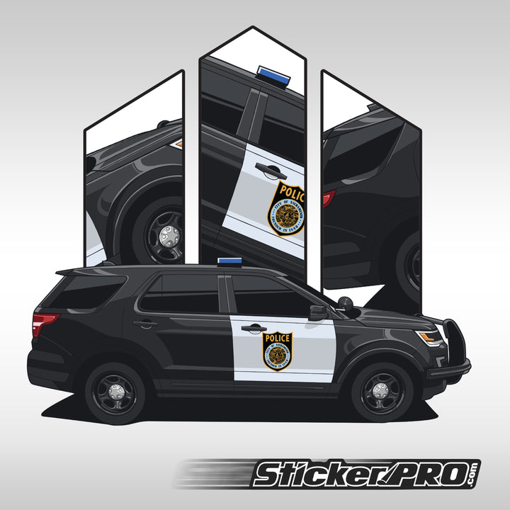 Sacramento Police Department Stickers- Explorer  - StickerPRO.com - Blacksheep Industries