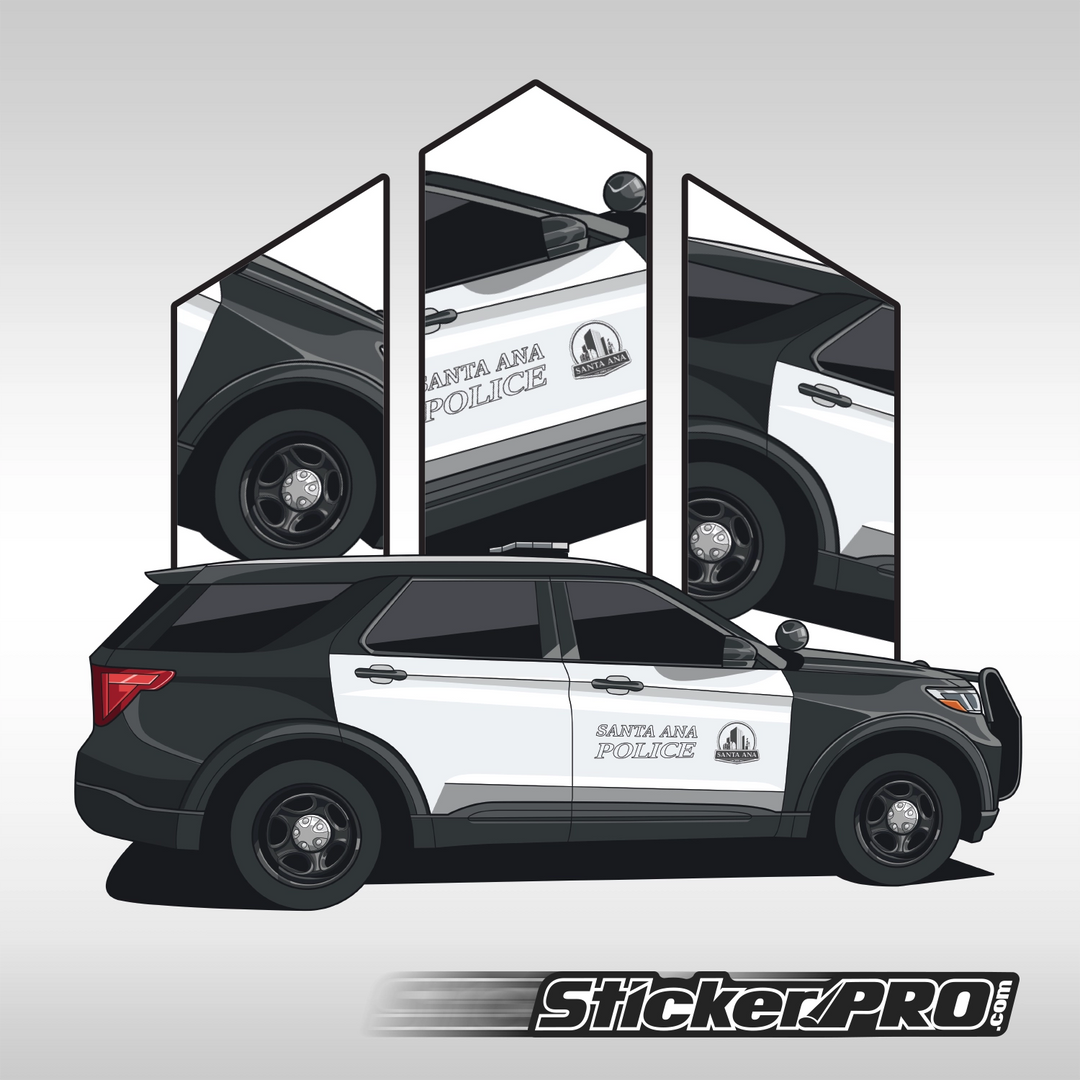 Santa Ana Police Department Stickers - Explorer
