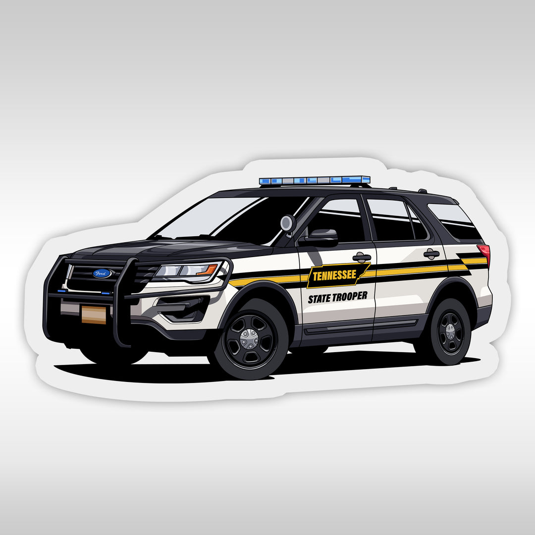 Tennessee Highway Patrol Stickers - Explorer- StickerPRO.com