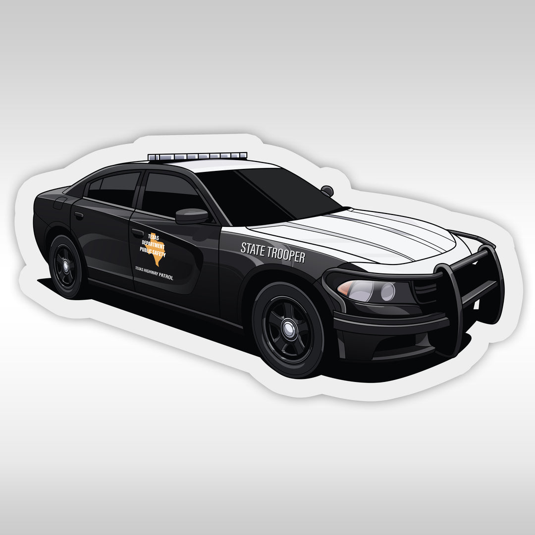 Texas Highway Patrol Stickers - Charger - StickerPRO.com - Blacksheep Industries