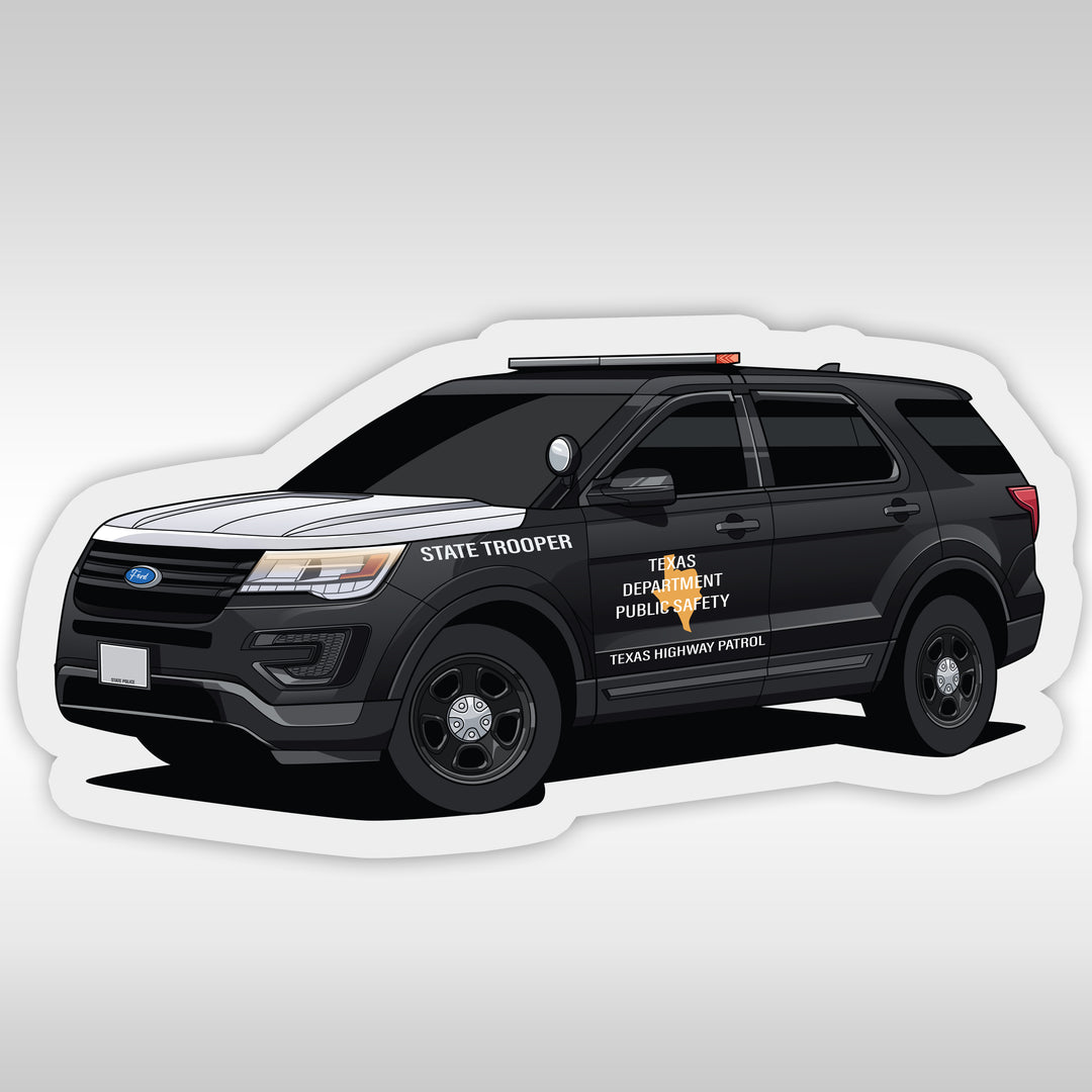 Texas Highway Patrol Stickers - Explorer - StickerPRO.com - Blacksheep Industries