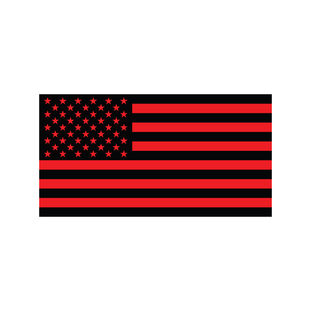 Red American Flag Sticker